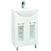 ПодстольеSANTREKHOME «Дельфин-60» (белый) 2 двери с умыв. «Эрика 61» 577х800х280
