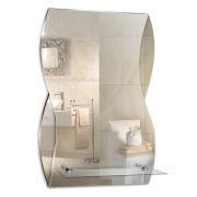 Зеркало MIXLINE Домино 395*600 (ШВ) с полкой