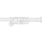 Карниз д/ванной белый 110х200см d=22 SANTREK HOME