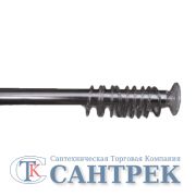 Карниз д/ванной хром 110х200см  D=22