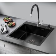 MR-5050BL Набор 3 в 1 РМС (кухонная мойка+ корзина раздвижная+ дозатор врезной)